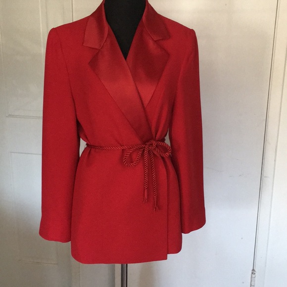 Amanda Smith Jackets & Blazers - Amanda Smith Petite  Red suit blazer